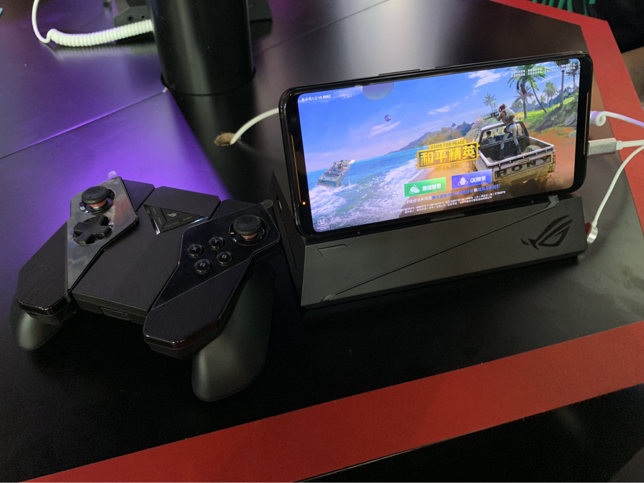 The new Asus gaming phone, the ROG Phone II, was on display at ChinaJoy. (Picture: Josh Ye/Abacus)