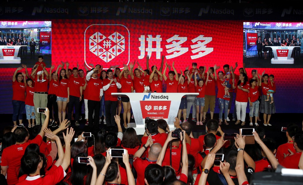 Pinduoduo went public on Nasdaq in 2018 after rising fast in China, but it wasn't initially popular with people in the country's most developed cities. (Picture: Reuters)