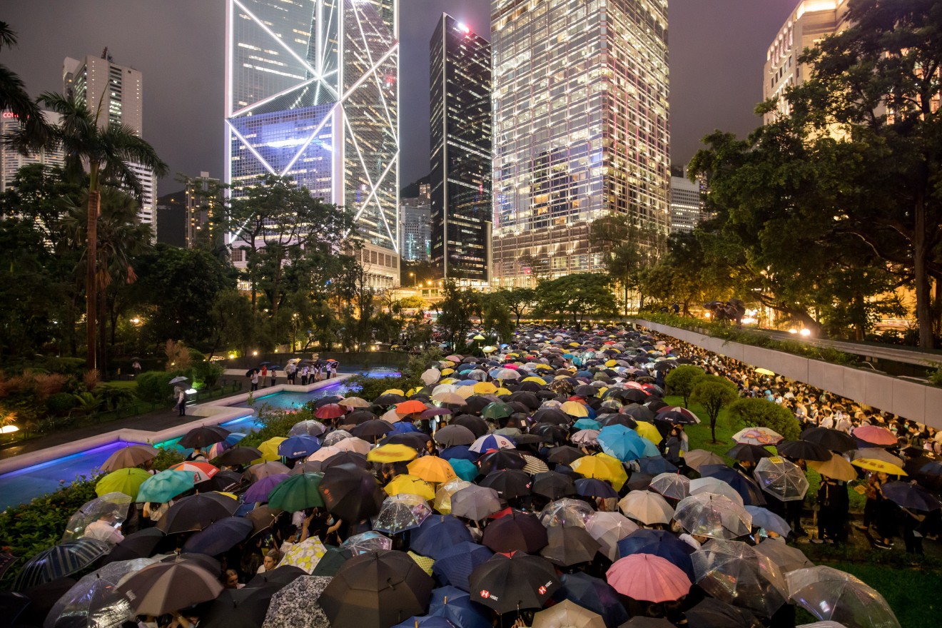 Chinese state media have been presenting a different image of the protests in Hong Kong which have been going on since June. (Picture: Paul Yeung/Bloomberg)
