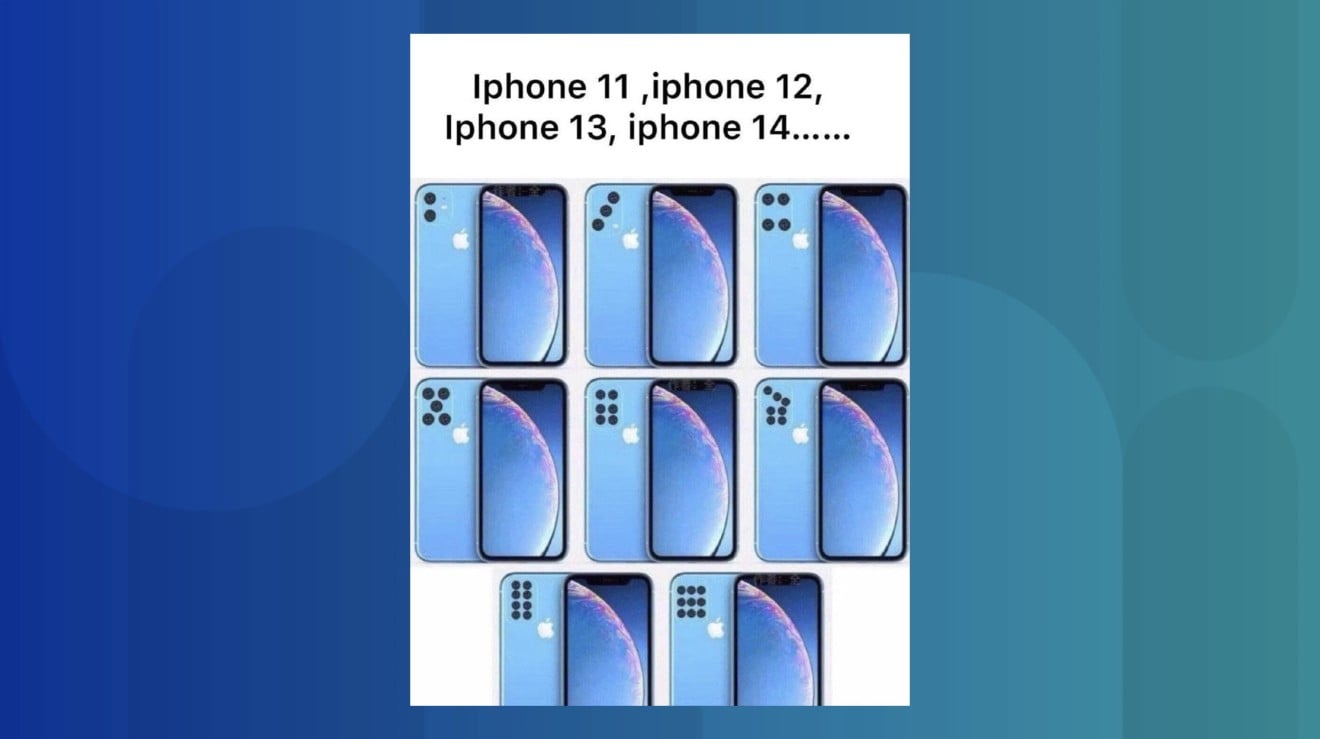 Future generations of iPhones designed by Chinese netizens. (Picture: Weibo)