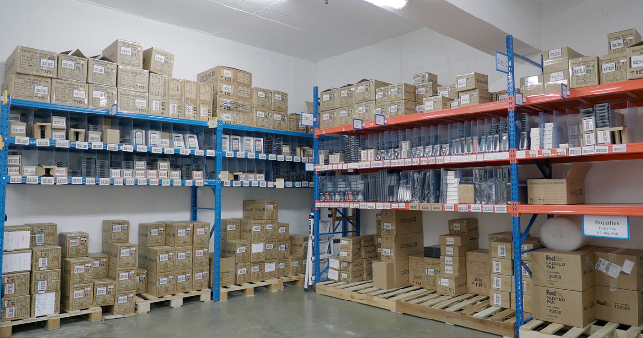 Catalyst’s warehouse in Hong Kong. (Picture: Chris Chang/Abacus)