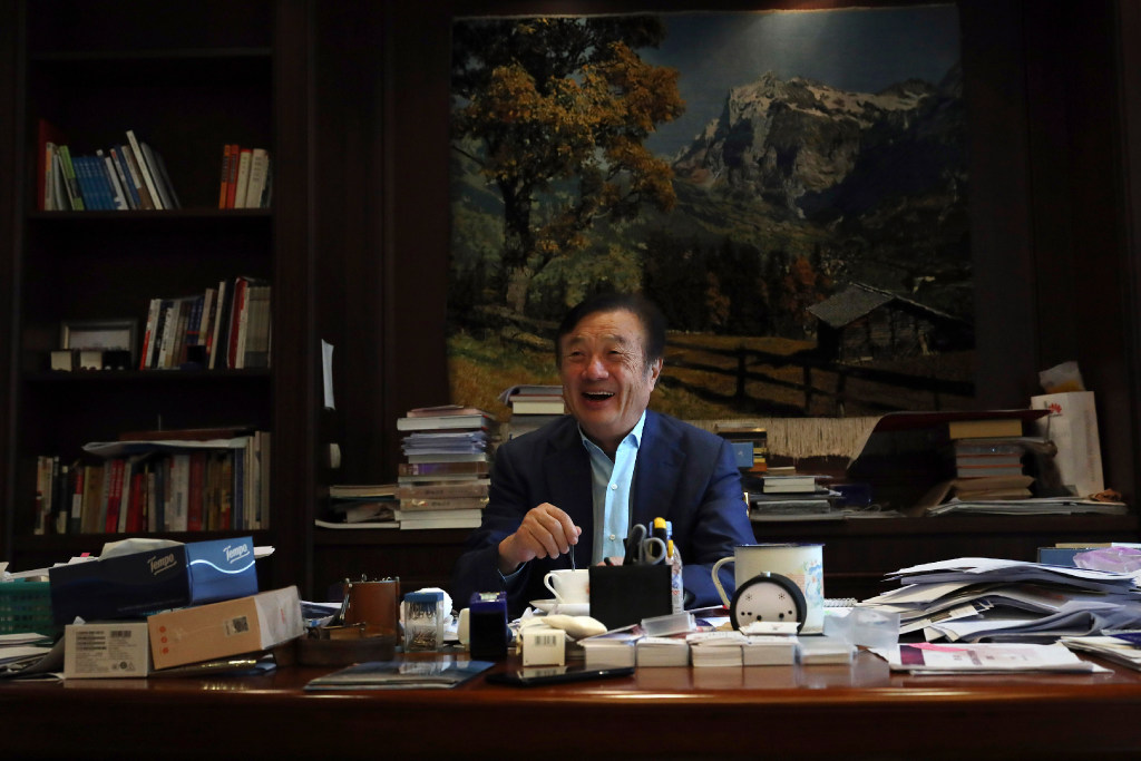 Huawei founder and CEO Ren Zhengfei said in February that he wouldn’t help the Chinese government spy on US citizens even if required to by law. (Picture: Ng Han Guan/AP)