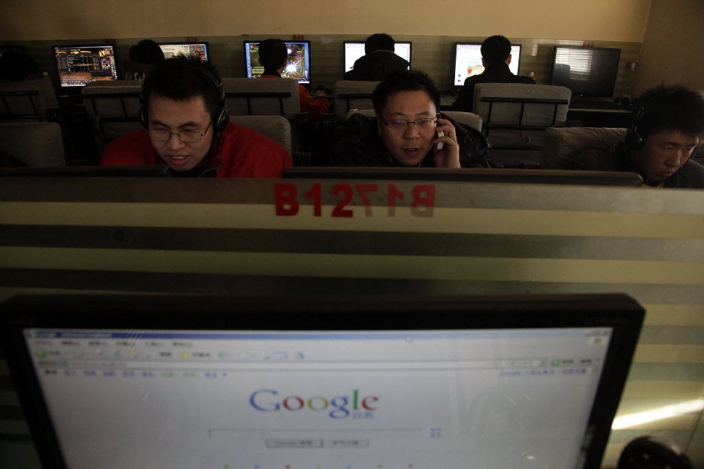 An internet cafe in Beijing in January, 2010. That month, Google declared that it was no longer willing to censor search results on Google.cn, which led to Google completely pulling out of mainland China later that year. (Picture: AP)