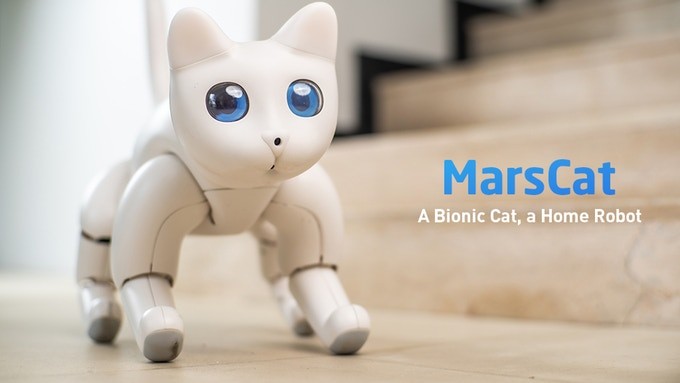 MarsCat can “feel your touch, hear your voice, see your face and play with toys,” according to its maker. (Picture: MarsCat)