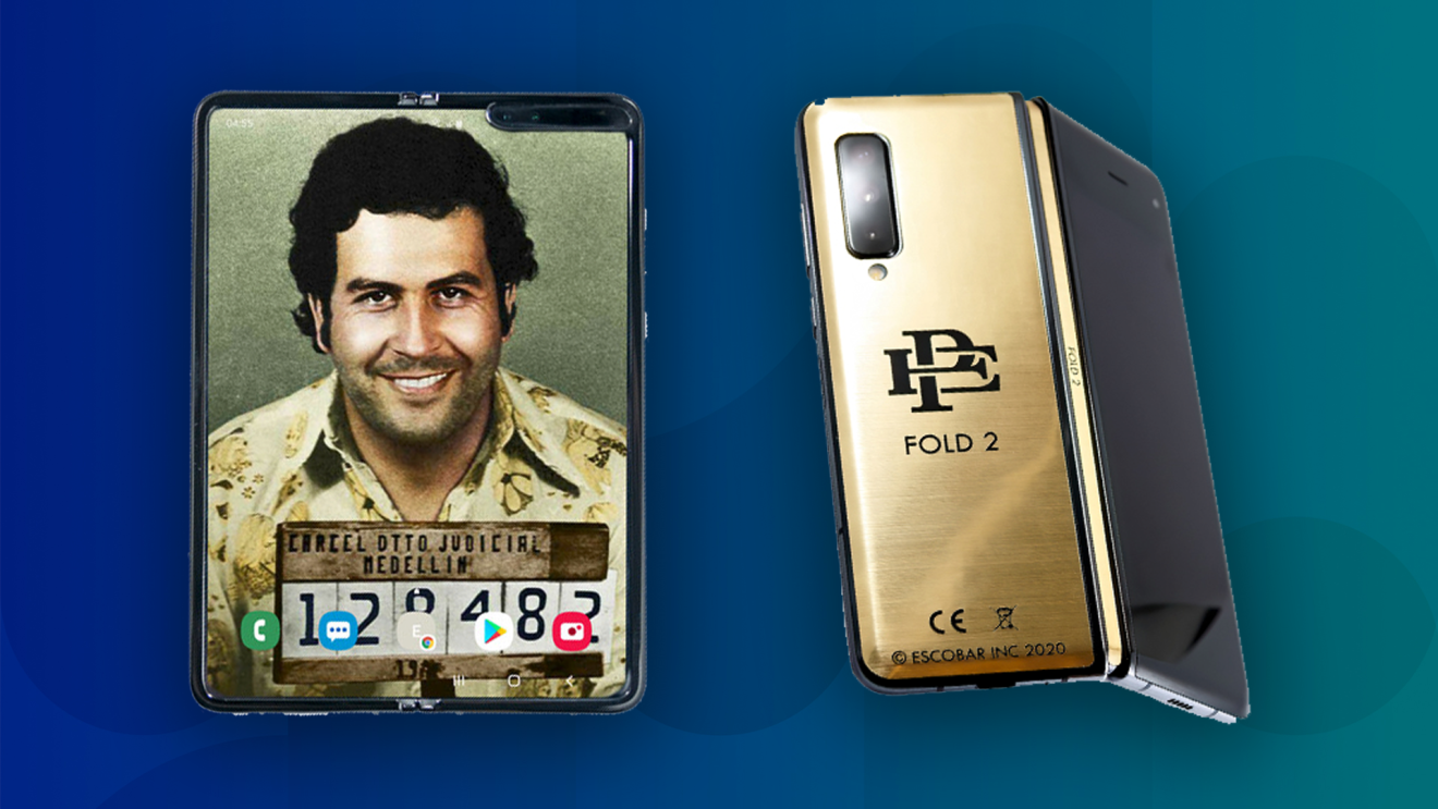 Escobar Inc. says the initial production of its second foldable phone, which it calls “the real Samsung killer,” is limited to 200,000 units. (Picture: Escobar Inc.)