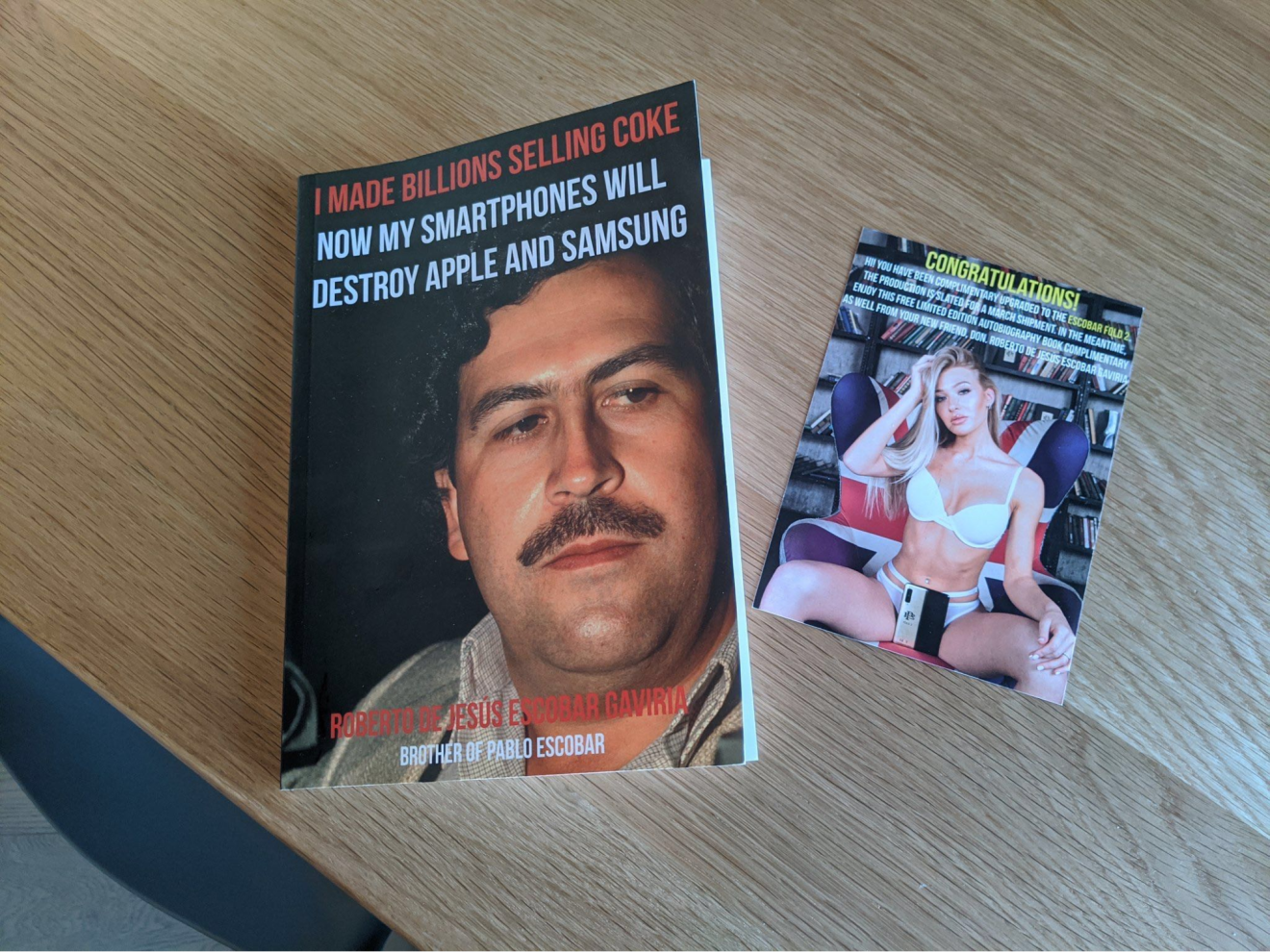 “Everyone that did not receive the Fold 1 receives a book and then the Fold 2,” said an Escobar Inc. representative in an email to a customer. (Picture: LJP Tech)