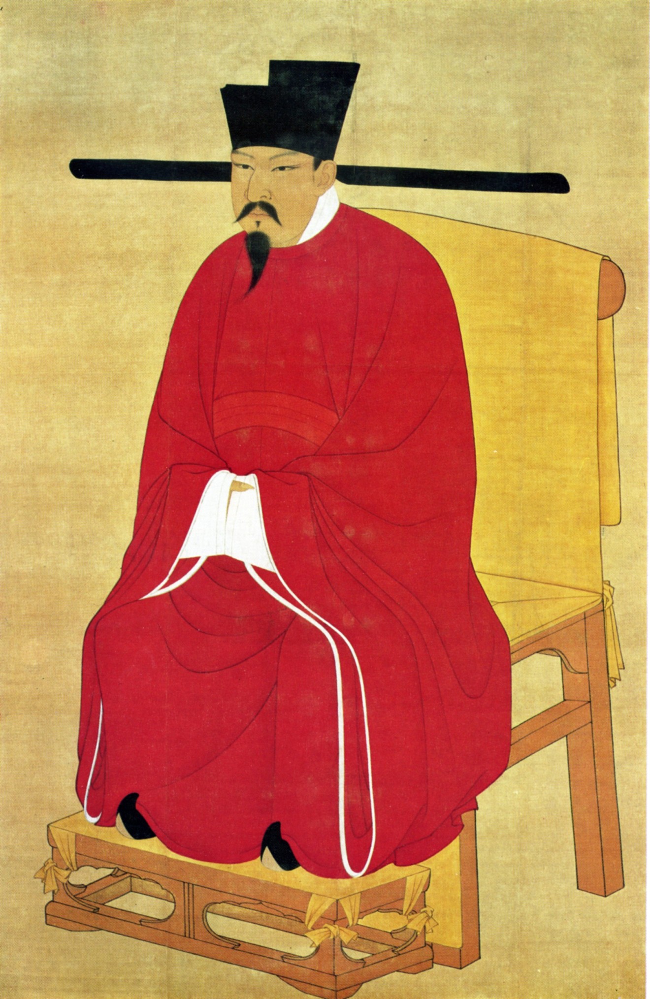 Emperor Shenzong of the Song Dynasty with the official court headwear.