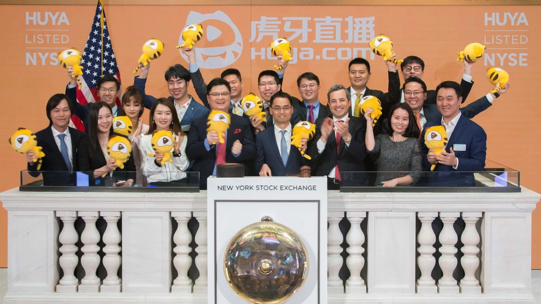 Huya was the first game-centric live-streaming site from China to go public on the New York Stock Exchange in 2018. (Picture: NYSE)