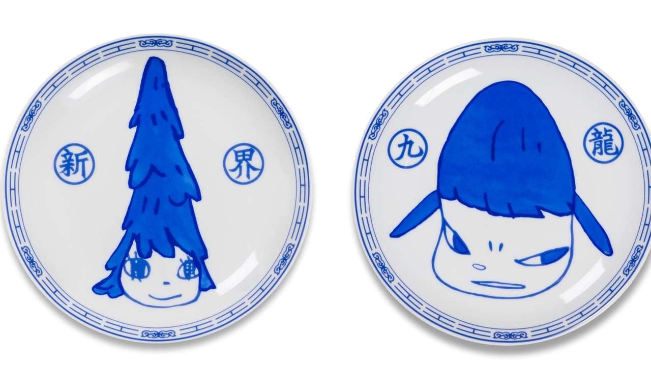 Plate by Yoshitomo Nara  奈良美智2020Limited Yoshitomo Nara Plates Fetch 18 Times Retail Value at Auction
