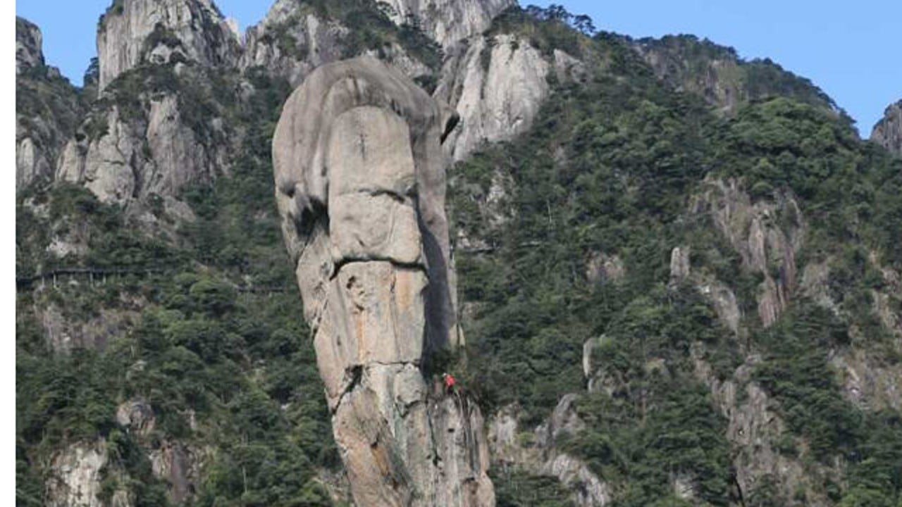 Chinese climbers accused of damaging Mount Sanqing World Heritage Site  could face five years in jail | South China Morning Post
