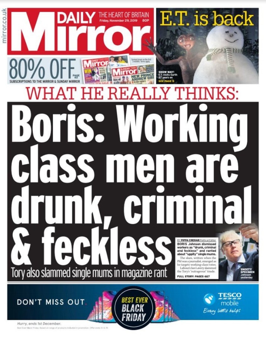 Boris Johnson Slammed Single Mothers And Feckless Working Class Men In 1995 Article South China Morning Post