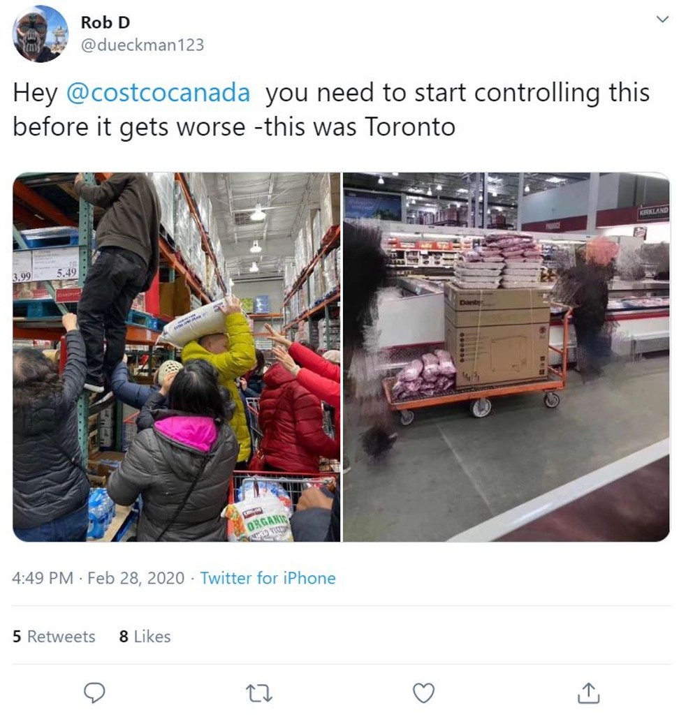 Panic At The Costco Coronavirus A Bogus Photo And The Contagion