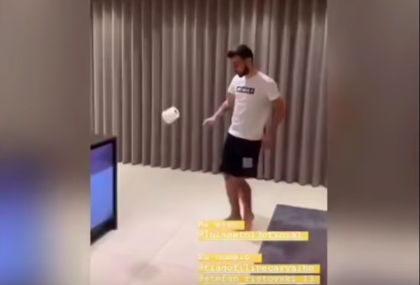 Coronavirus Bruno Fernandes Leads Toilet Paper 10 Touch Challenge As Xavi Challenges Messi And Sergio Busquets South China Morning Post Birthday soccer party, fc barcelona birthday decor. 10 touch challenge