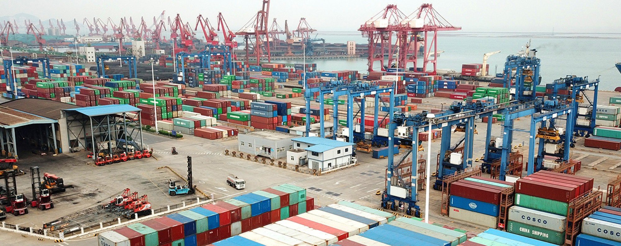 Containers at the Lianyungang Port in Lianyungang City, east China's Jiangsu Province. Photo: Xinhua