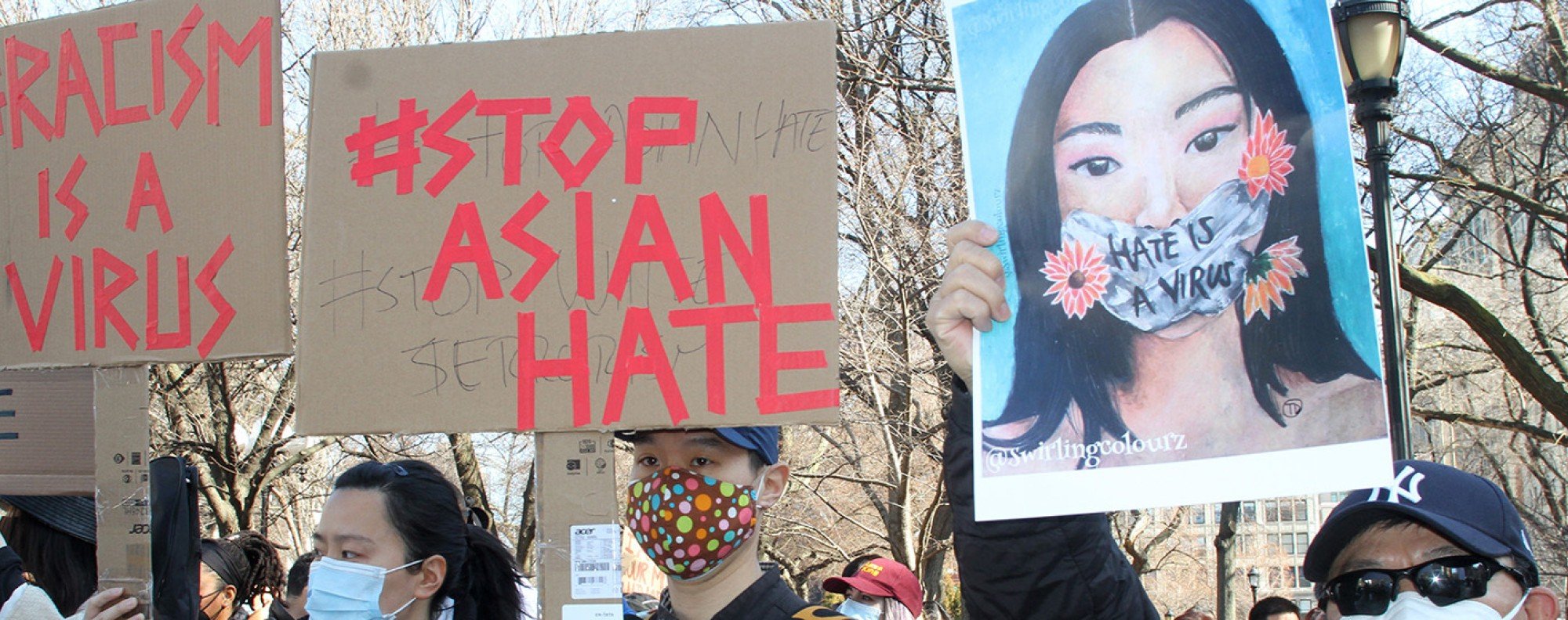 Anti-Asian racism demonstration in New York. Photo: DPA