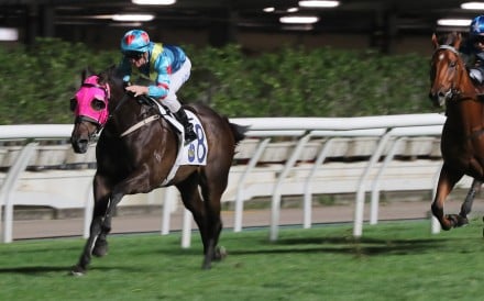 Keep You Warm comes home clear of his rivals to win at Happy Valley on his last start. Photo: Kenneth Chan