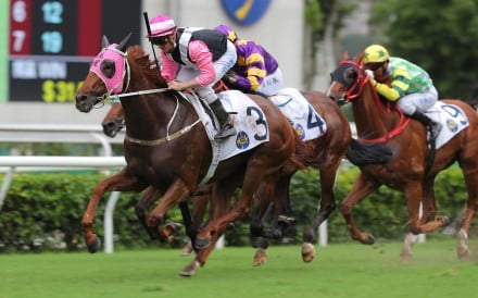 Zac Purton makes it five victories from six rides aboard Beauty Joy, the dynamic duo winning the Group Three Premier Cup (1,400m) at Sha Tin on June 19. Photo: Kenneth Chan
