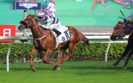 Zac Purton pilots Packing Treadmill to victory at Sha Tin in November. Photo: Kenneth Chan