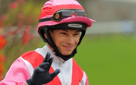 Alexis Badel is all smiles after a winner at Sha Tin on Sunday. Photos: Kenneth Chan