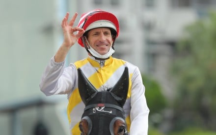 Hugh Bowman is all smiles after a winner earlier this month. Photos: Kenneth Chan