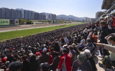 Punters crowd the grandstand for the Hong Kong Jockey Club’s Lunar New Year meeting at Sha Tin racecourse. Photo: Yik Yeung-man