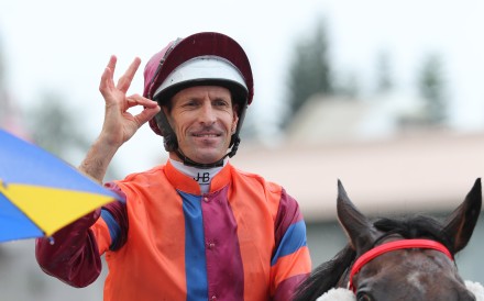 Hugh Bowman is all smiles on his way to an opening-day double at Sha Tin. Photos: Kenneth Chan