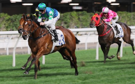 Copartner Prance wins at Happy Valley for champion jockey Zac Purton. Photo: Kenneth Chan