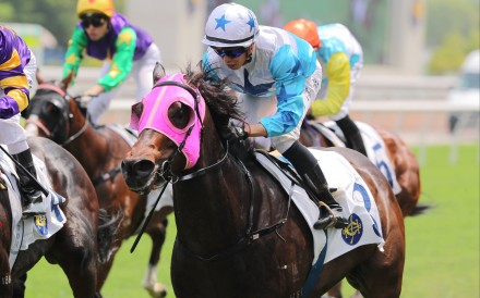 Vincent Ho boots home Baby Crystal at Sha Tin on Sunday. Photos: Kenneth Chan