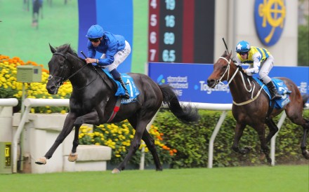 Rebel’s Romance coasts to victory in the Champions & Chater Cup. Photos: Kenneth Chan