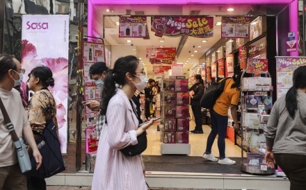 The cosmetics chain reported a gain of 276 per cent in earnings to HK$218.9 million (US$28 million) for the year ended March 31. Photo: Xiaomei Chen
