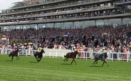 Charyn (right) wins the Group One Queen Anne Stakes (1,600m) under Silvestre de Sousa. Photo: Reuters