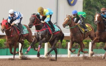 Victor The Winner takes out a 1,200m dirt trial at Sha Tin on Thursday morning. Photos: Kenneth Chan