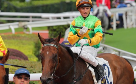 Lyle Hewitson hopes to add to his only win of the season aboard Amazing Run when he rides Yellowfin at Happy Valley on Wednesday night. Photos: Kenneth Chan