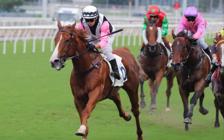 Alexis Badel guides Beauty Waves to victory in the National Day Cup. Photos: Kenneth Chan