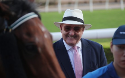 Trainer David Hayes enjoys his Sunday double at Sha Tin. Photo: Kenneth Chan