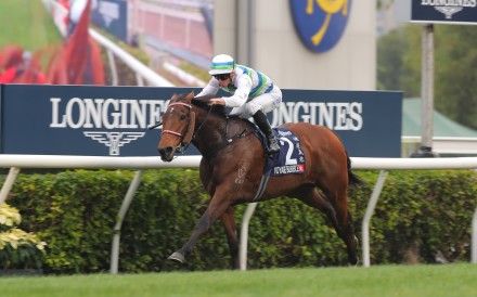 Voyage Bubble salutes in the Group One Hong Kong Mile. Photos: Kenneth Chan