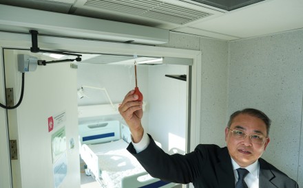 Yuen Pak-leung shares insights on the development of the negative pressure ward he designed. Photo: May Tse