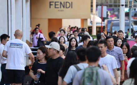 Mainland tourists are seen in Tsim Sha Tsui. Hong Kong’s retail sales fell 7.3 per cent last year. Photo: Yik Yeung-man