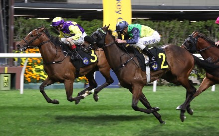 Colourful King prevails over Youthful Spirits at Happy Valley last month. Photo: Kenneth Chan