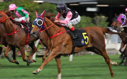 Beauty Destiny scores a powerful win at the Valley under Andrea Atzeni. Photos: Kenneth Chan