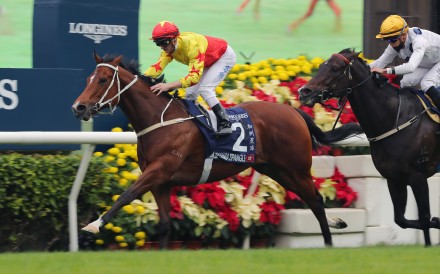 California Spangle dethrones the great Golden Sixty in the 2022 Group One Hong Kong Mile. Photo: Kenneth Chan