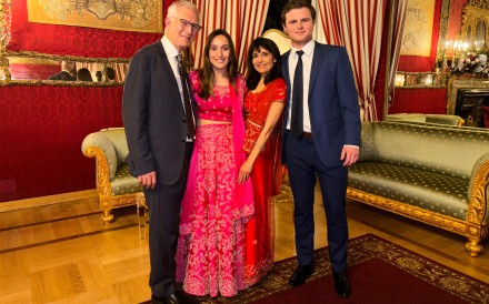 (From left) Dr Michael Groff, Karenna Groff, Dr Joy Saini and James Santoro, who were all  killed in a plane crash in New York on Sunday. Photo: Courtesy John Santoro via AP