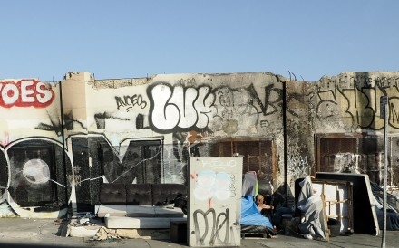 A homeless encampment in Oakland, California, on April 22, 2024. Photo: EPA-EFE