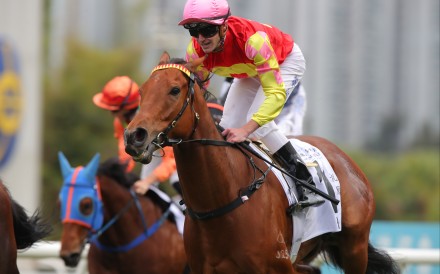 Luke Ferraris boots home My Wish in the Classic Mile. Photos: Kenneth Chan