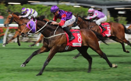 Ben Thompson guides Fallon to victory at Happy Valley in February. Photos: Kenneth Chan