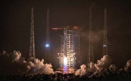 A Long March-8 Y6 carrier rocket carrying 18 low Earth orbit satellites blasts off from the Hainan commercial spacecraft launch site in Wenchang, southern China. Photo: Xinhua
                                