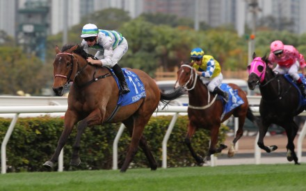 James McDonald steers Voyage Bubble to a big win in February’s Gold Cup. Photos: Kenneth Chan
