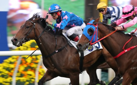 Dylan Mo guides Winning Wing to victory. Photos: Kenneth Chan