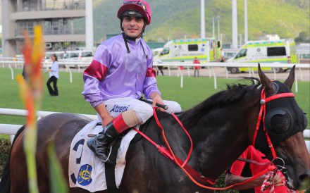Andrea Atzeni enjoys a recent winner. Photo: Kenneth Chan