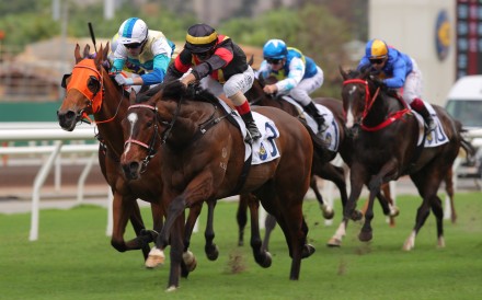 Blazing Wukong and Andrea Atzeni get up in the nick of time at Sha Tin. Photos: Kenneth Chan